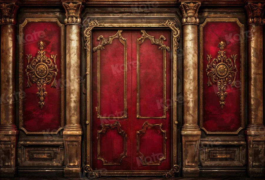 Kate Retro Old Red Wall Hintergrund von Chain Photography - Kate Backdrop.de