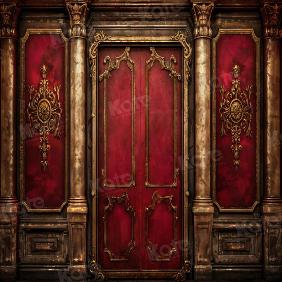 Kate Retro Old Red Wall Hintergrund von Chain Photography - Kate Backdrop.de