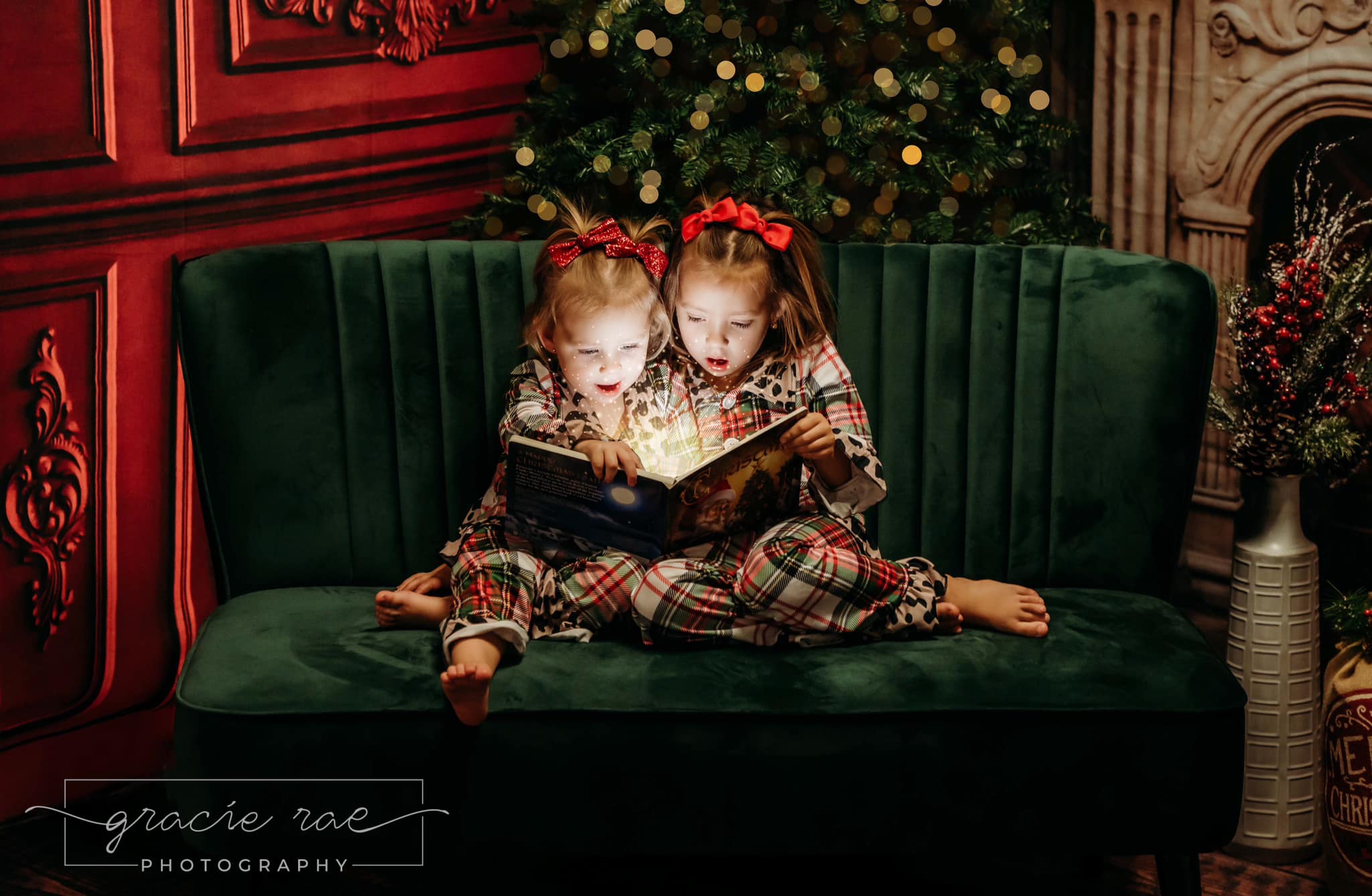 Kate Weihnachten viktorianischer roter Wandkamin Zimmer Set(8ftx8ft&10ftx8ft&8ftx10ft) - Kate Backdrop.de