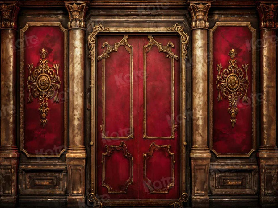 Kate Retro Old Red Wall Hintergrund von Chain Photography - Kate Backdrop.de