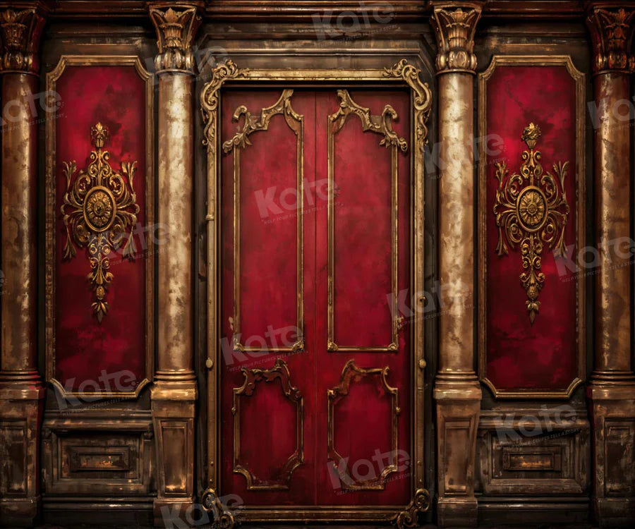 Kate Retro Old Red Wall Hintergrund von Chain Photography - Kate Backdrop.de