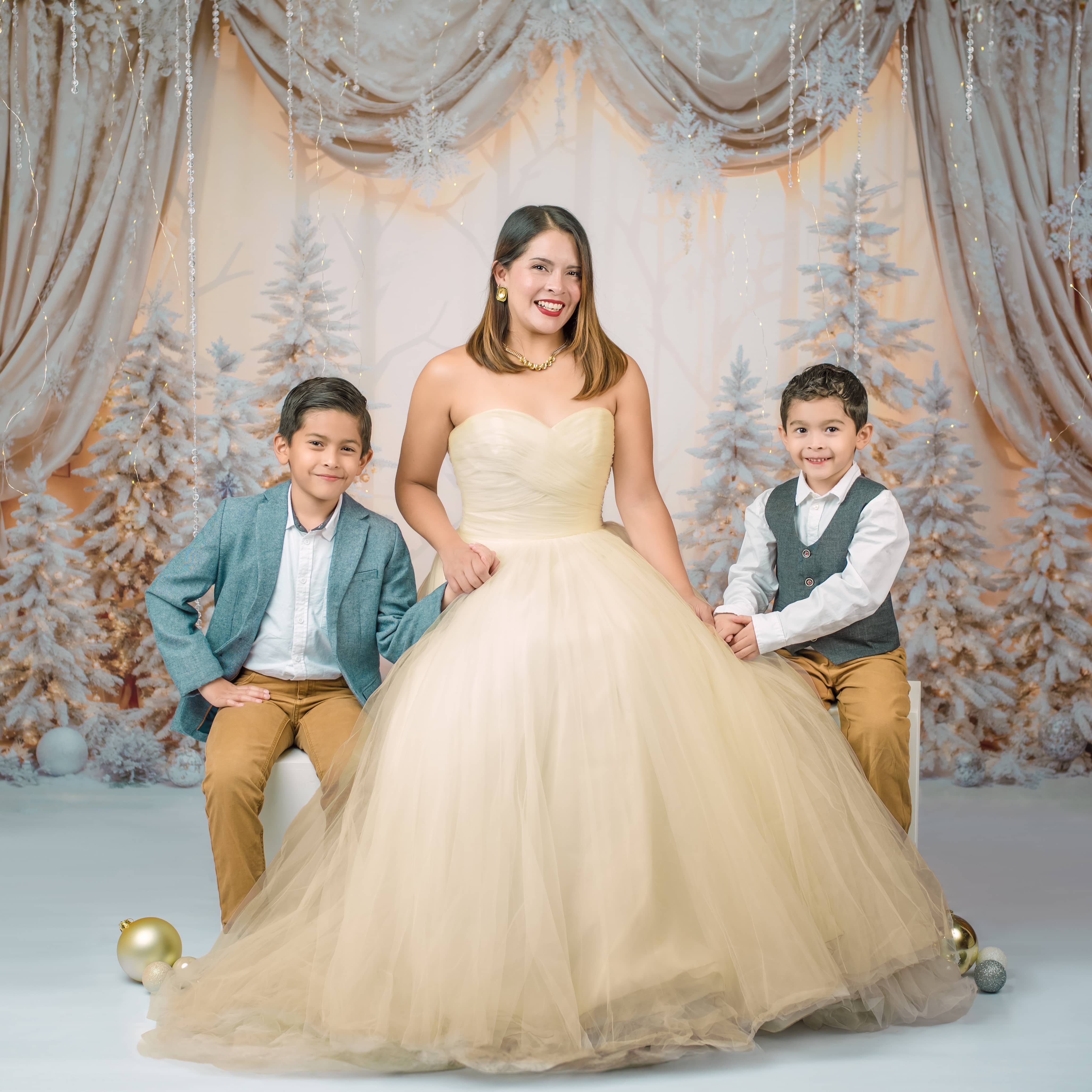 Kate Weihnachten Golden Wonderland Vorhang Hintergrund von Emetselch - Kate Backdrop.de