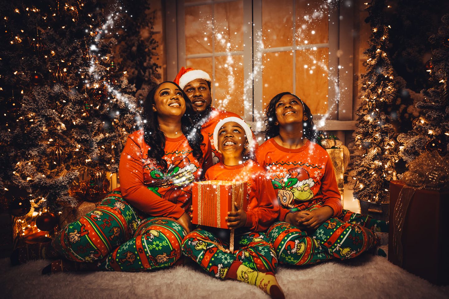 Kate Weihnachten Outdoor Weiß Fenster Schnee Hintergrund von Chain Photography - Kate Backdrop.de