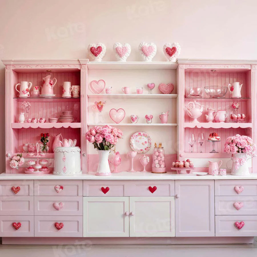 Kate Valentinstag Rosa Süße Küche Hintergrund von Emetselch - Kate Backdrop.de