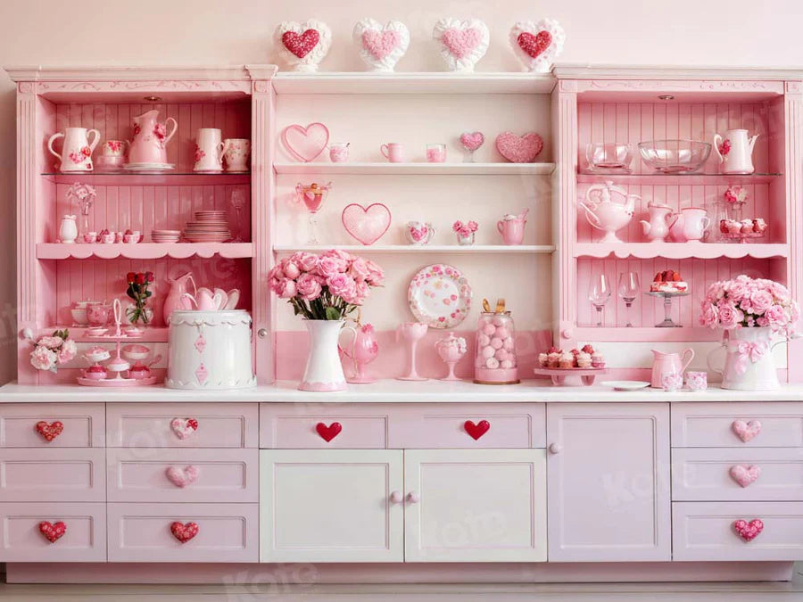 Kate Valentinstag Rosa Süße Küche Hintergrund von Emetselch - Kate Backdrop.de