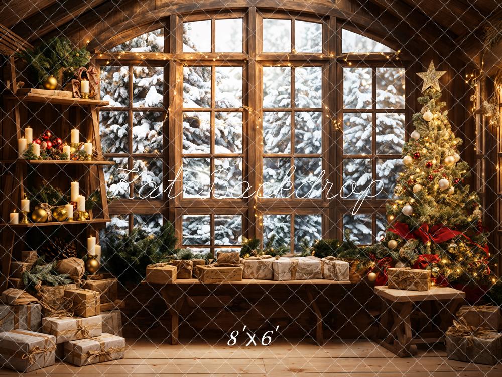 ⚡Blitzangebote #4-Kate Weihnachten Santa Zimmer Fenster Sofa Hintergrund von Emetselch - Kate Backdrop.de