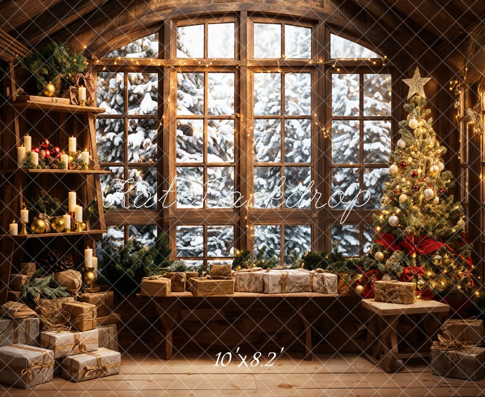 ⚡Blitzangebote #4-Kate Weihnachten Santa Zimmer Fenster Sofa Hintergrund von Emetselch - Kate Backdrop.de