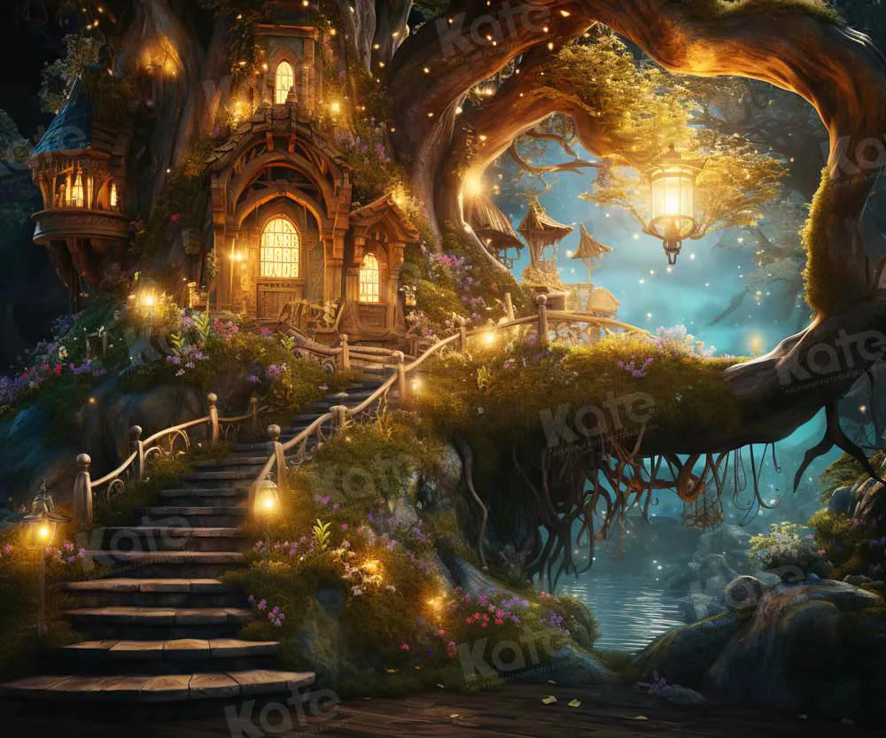 Kate Frühling/Sommer Magic Tree House Hintergrund von Chain Photography - Kate Backdrop.de