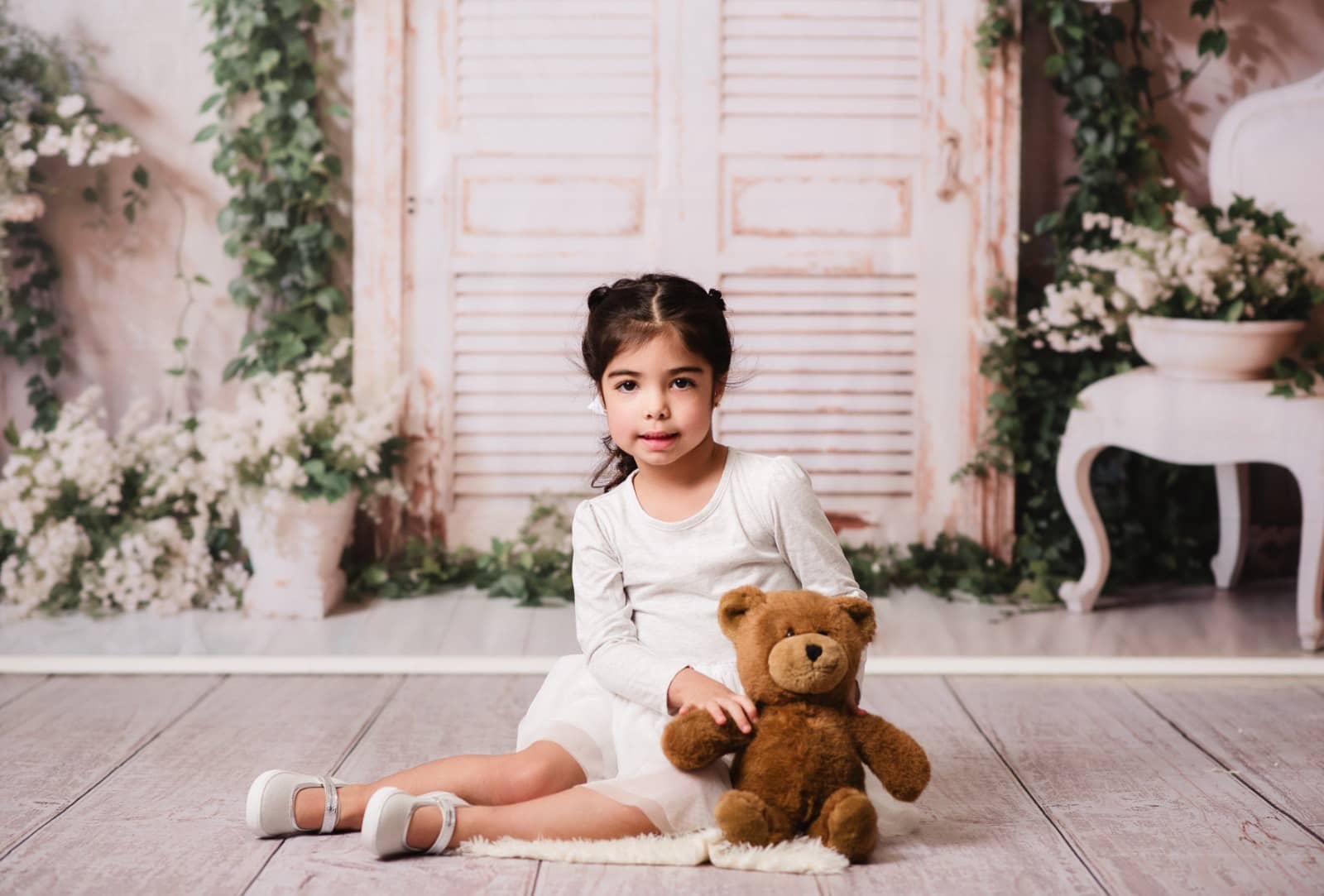 Kate Frühling Weiße Wand Grüne Pflanzen Hintergrund von Emetselch - Kate Backdrop.de