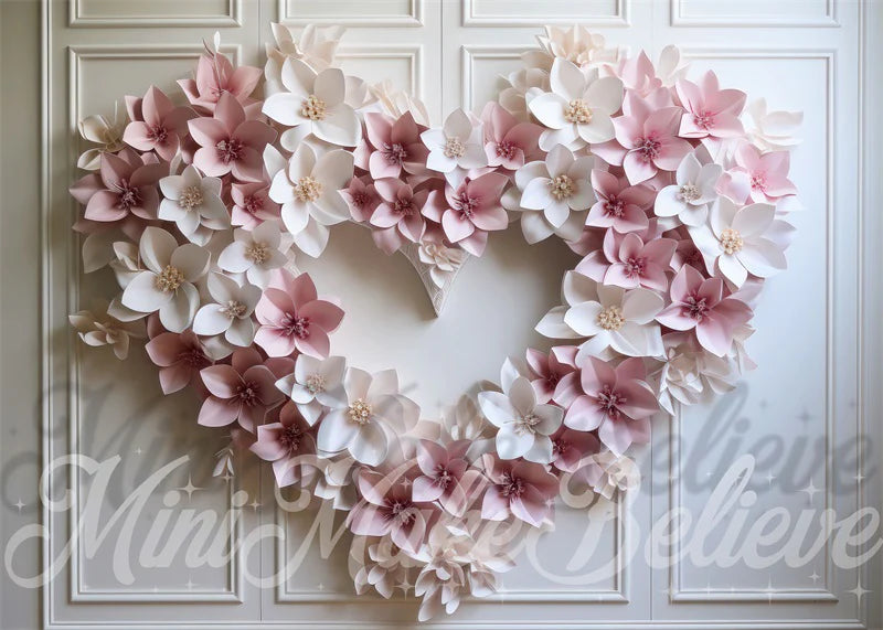 Kate Valentinstag Blume Herz Wand Hintergrund von Mini MakeBelieve - Kate Backdrop.de