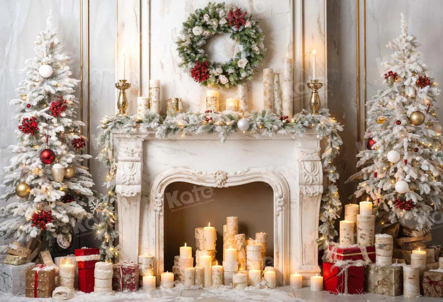 Kate Weihnachten Treppe Uhr Hintergrund von Chain Photography - Kate Backdrop.de