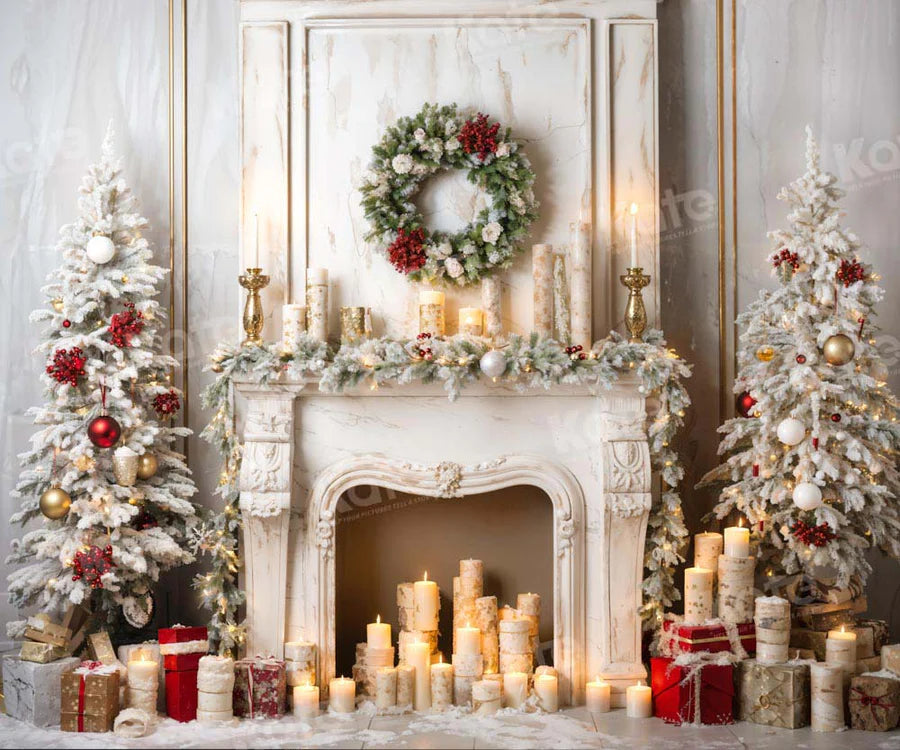 Kate Weihnachten Treppe Uhr Hintergrund von Chain Photography - Kate Backdrop.de