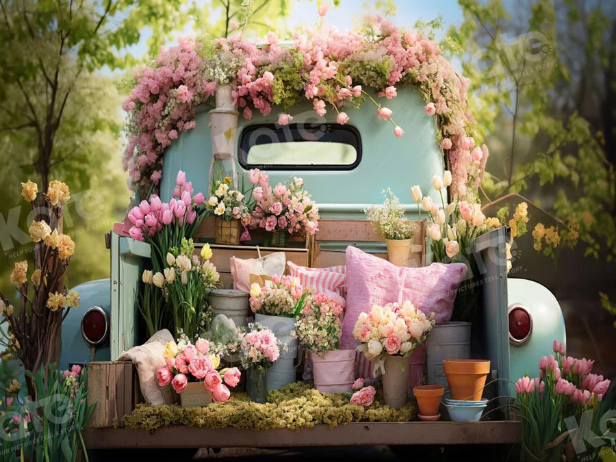 Kate Frühling Blume Lkw Hintergrund von Emetselch - Kate Backdrop.de