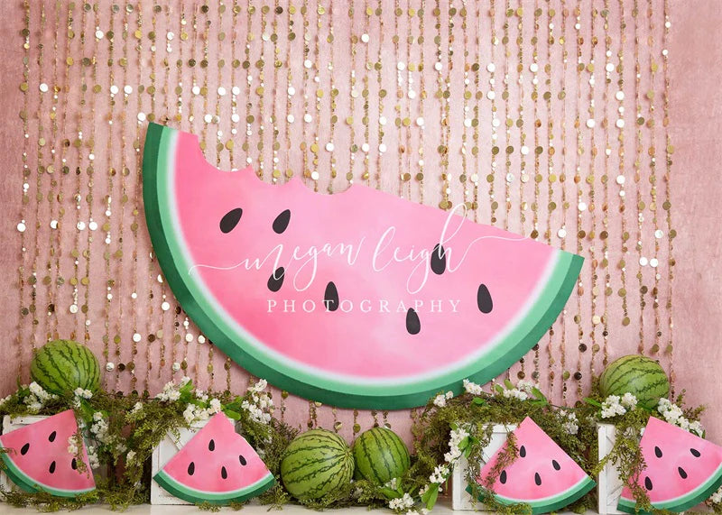 Kate Sommer Wassermelone Hintergrund von Megan Leigh Photography - Kate Backdrop.de