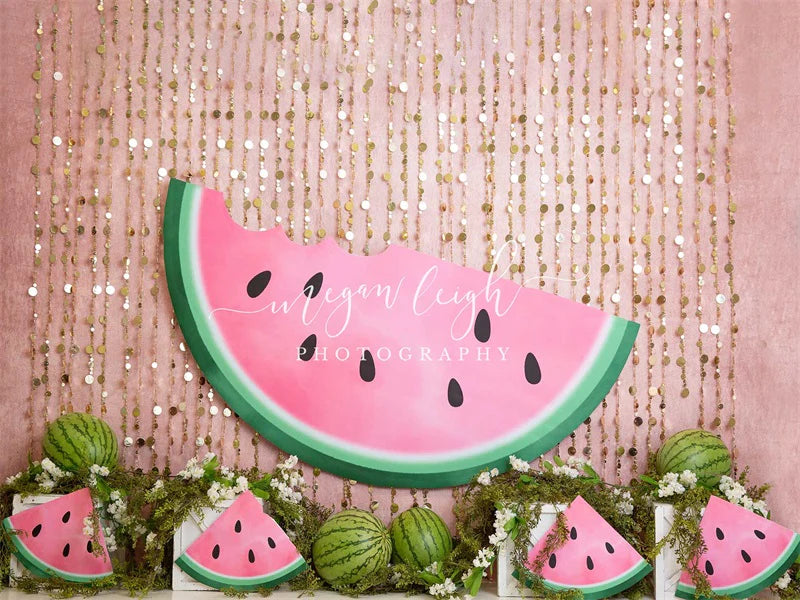 Kate Sommer Wassermelone Hintergrund von Megan Leigh Photography - Kate Backdrop.de