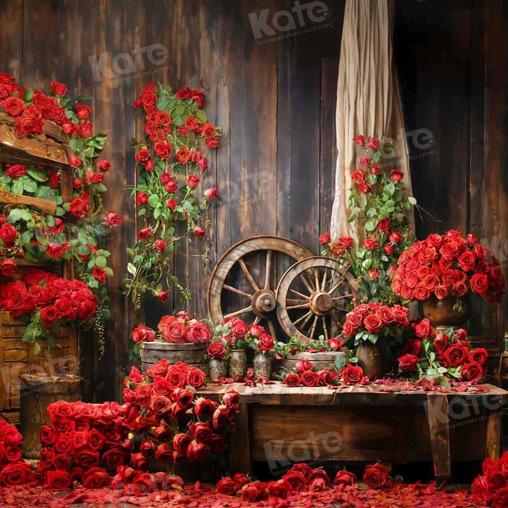 Kate Valentinstag Rote Rose Hintergrund von Emetselch - Kate Backdrop.de