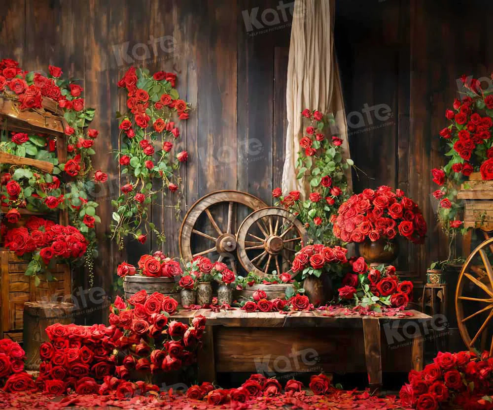 Kate Valentinstag Rote Rose Hintergrund von Emetselch