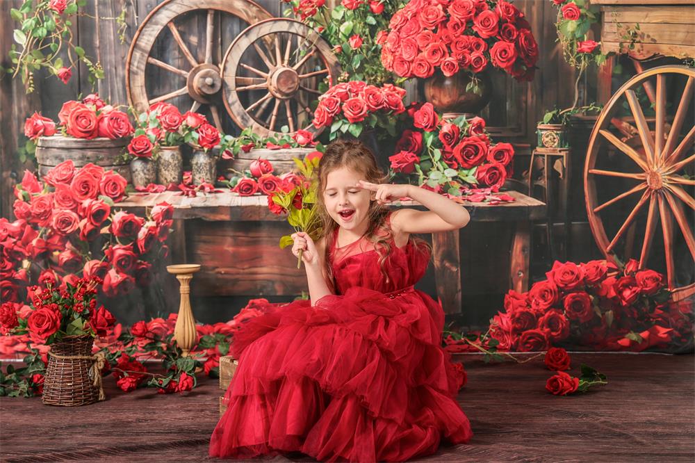 Kate Valentinstag Rote Rose Hintergrund von Emetselch