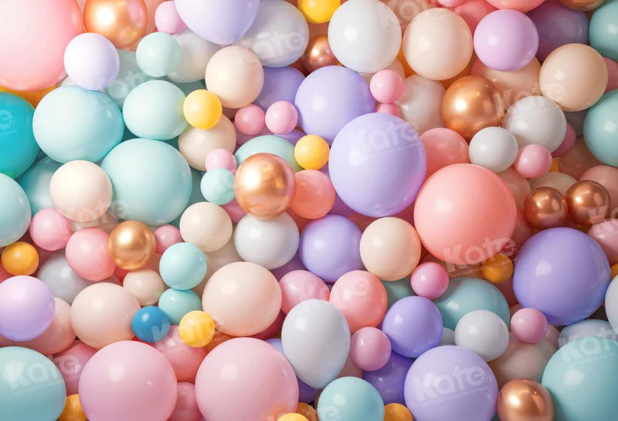 Kate Bunte Luftballons als Hintergrund von Emetselch - Kate Backdrop.de