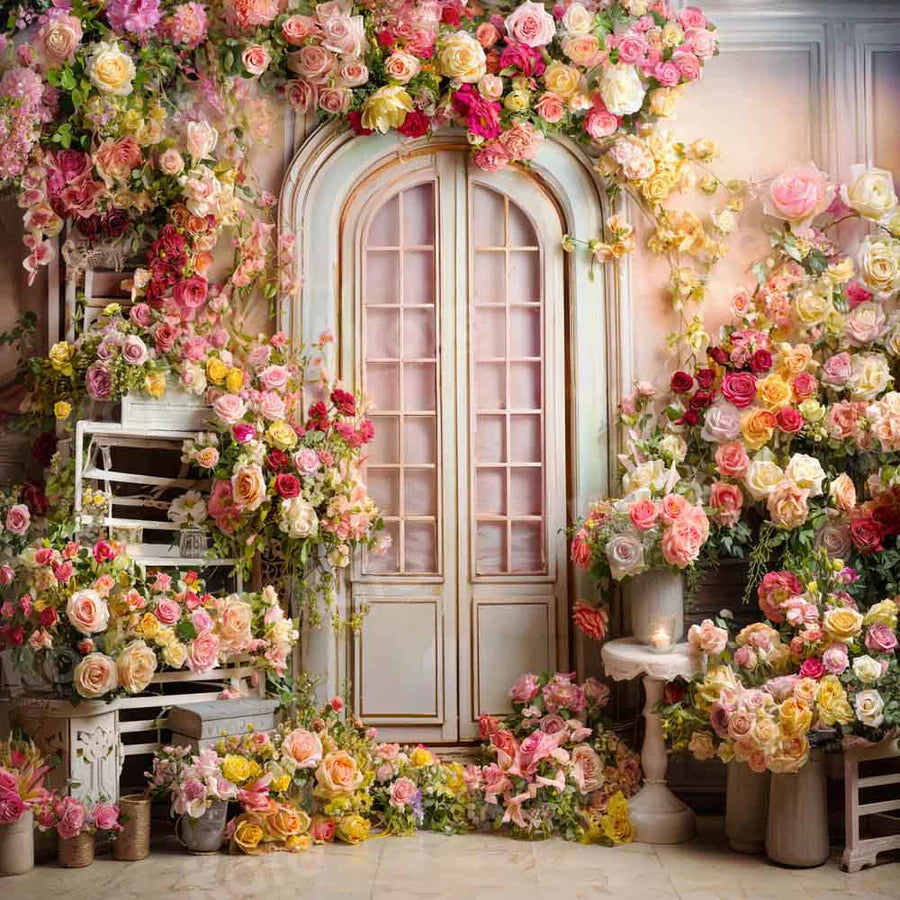 Kate Valentine's Day Bunte Blumen Zimmer Hintergrund von Emetselch - Kate Backdrop.de