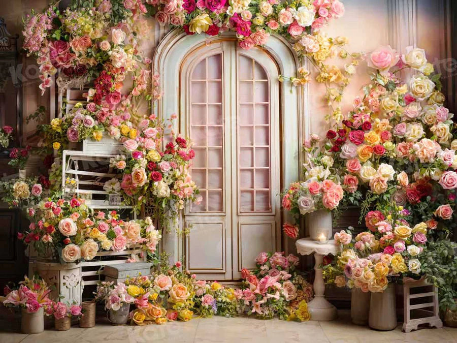 Kate Valentine's Day Bunte Blumen Zimmer Hintergrund von Emetselch - Kate Backdrop.de