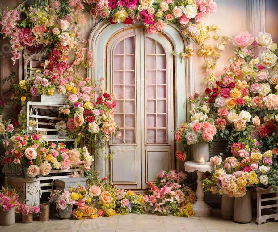 Kate Valentine's Day Bunte Blumen Zimmer Hintergrund von Emetselch - Kate Backdrop.de