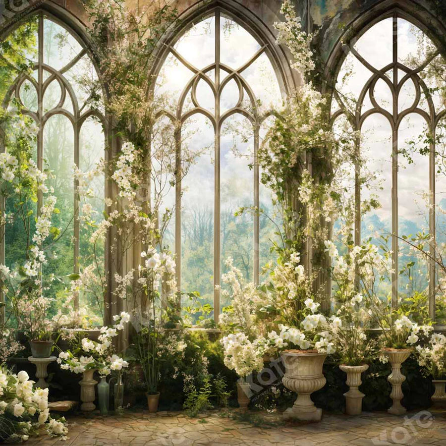 Kate Frühling Blumen Fenster Zimmer Hintergrund von Chain Photography - Kate Backdrop.de