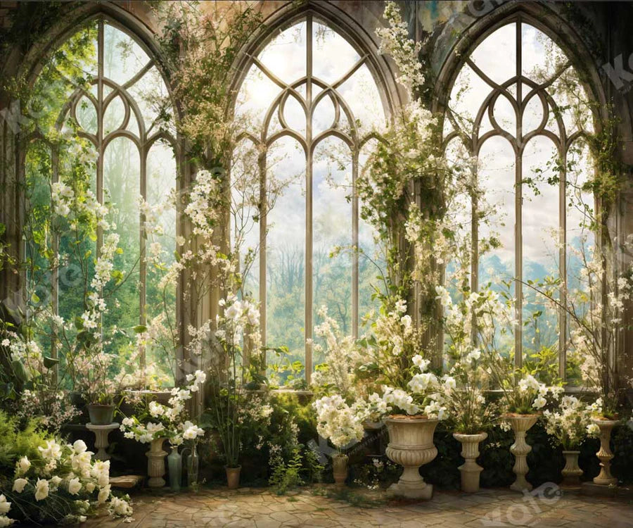 Kate Frühling Blumen Fenster Zimmer Hintergrund von Chain Photography - Kate Backdrop.de