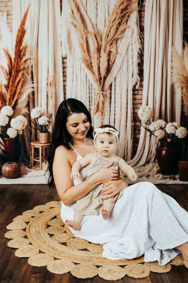 Kate Boho Kerze Schilf Vorhänge Fleece Hintergrund Entworfen von Chain Photography - Kate Backdrop.de