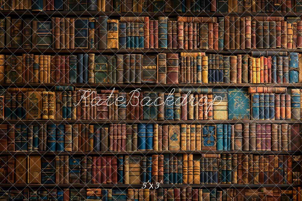 Kate Retro Bücher Wandhintergrund von Chain Photography - Kate Backdrop.de