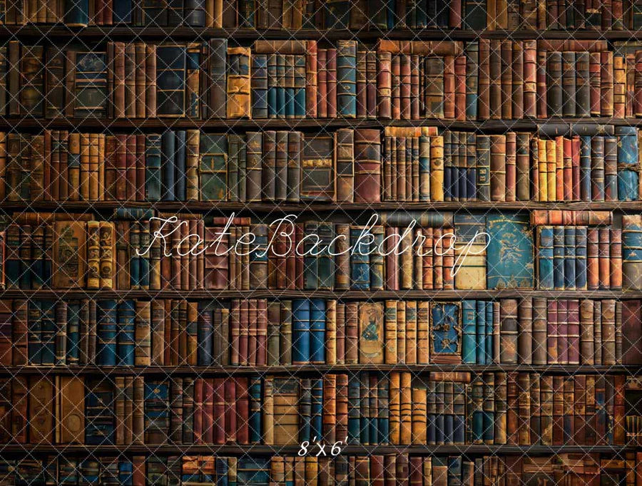 Kate Retro Bücher Wandhintergrund von Chain Photography - Kate Backdrop.de