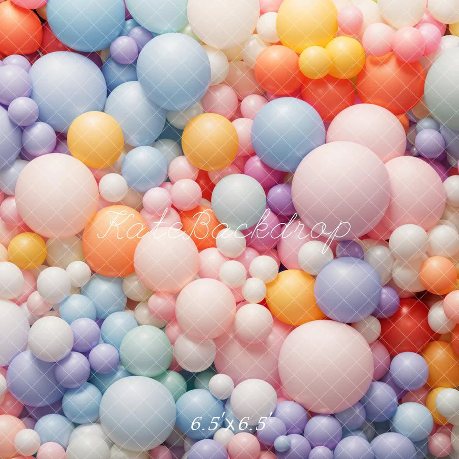 Kate Bunte Luftballons als Hintergrund von Emetselch - Kate Backdrop.de