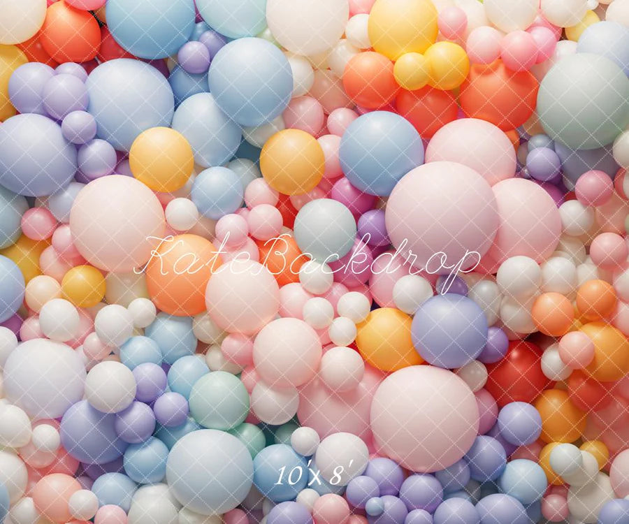 Kate Bunte Luftballons als Hintergrund von Emetselch - Kate Backdrop.de