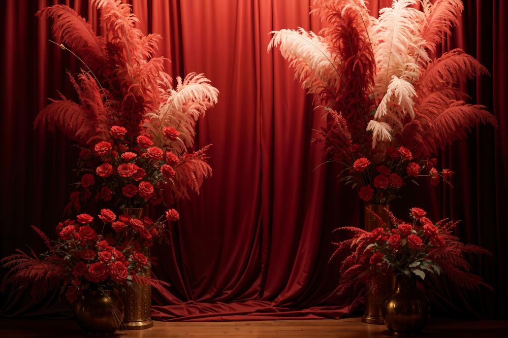 Kate Valentinstag-Hintergrund Mit Rotem Rosenvorhang Entworfen von Chain Photography - Kate Backdrop.de