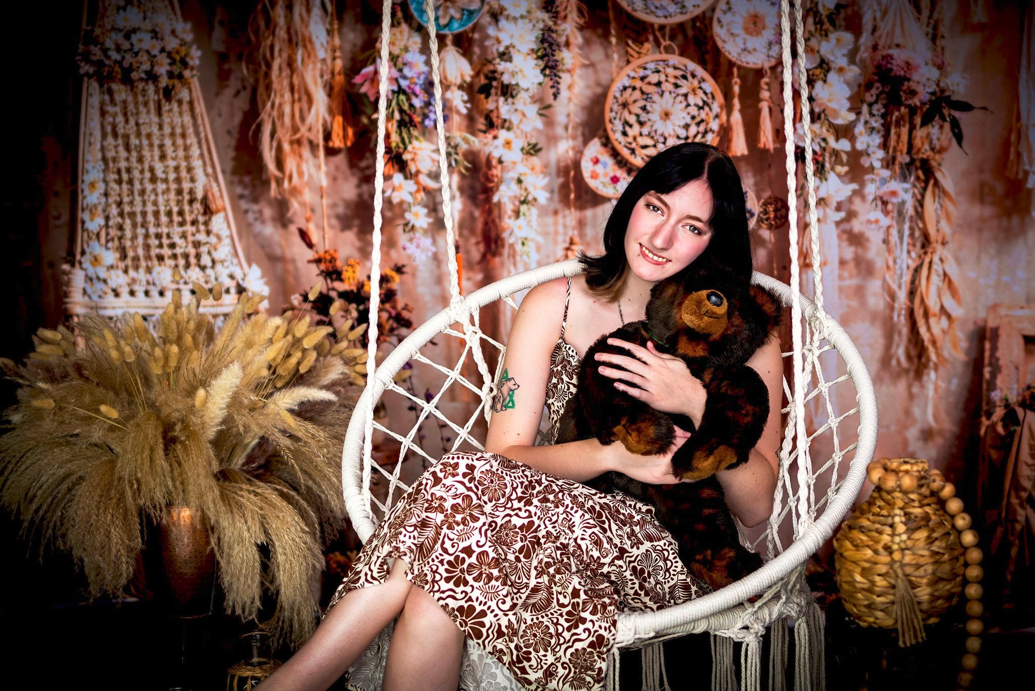 Kate Boho Wandbehang Blumen Hintergrund Entworfen von Emetselch - Kate Backdrop.de