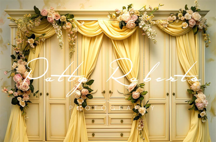 Kate Gelbe Garderobe Hintergrund von Patty Roberts - Kate Backdrop.de