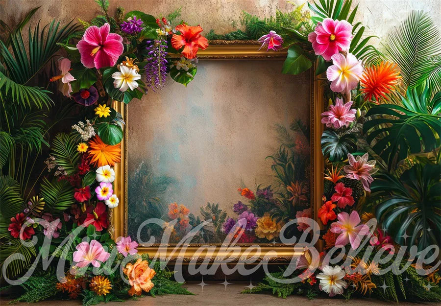 Kate Sommer Fine Art Frame Hibicus Hintergrund von Mini MakeBelieve - Kate Backdrop.de