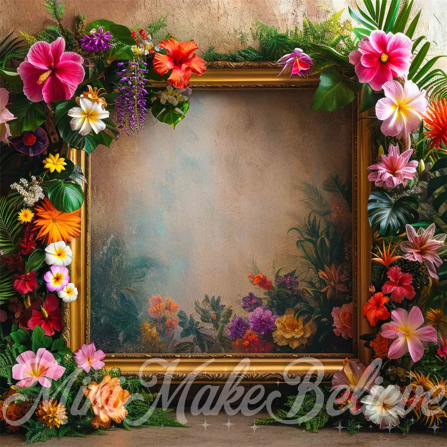 Kate Sommer Fine Art Frame Hibicus Hintergrund von Mini MakeBelieve - Kate Backdrop.de