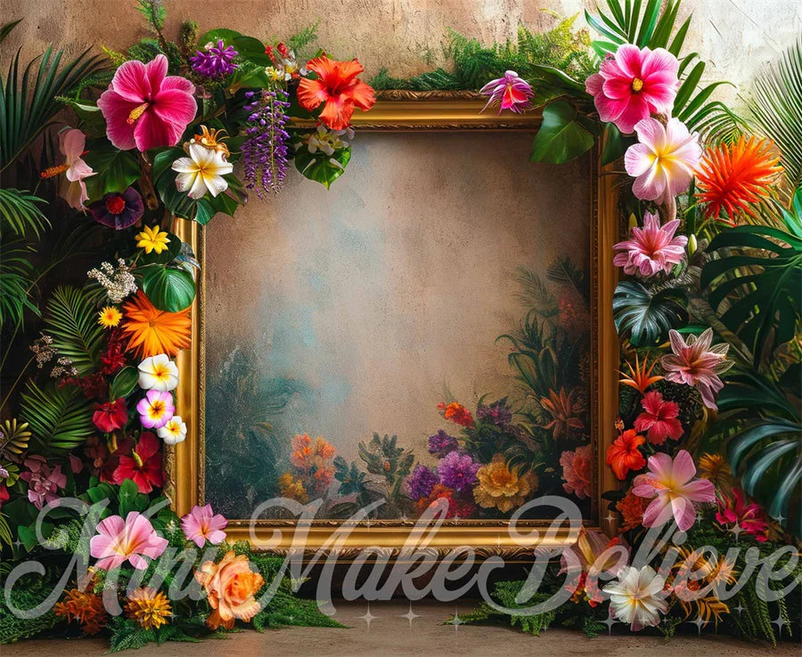Kate Sommer Fine Art Frame Hibicus Hintergrund von Mini MakeBelieve - Kate Backdrop.de