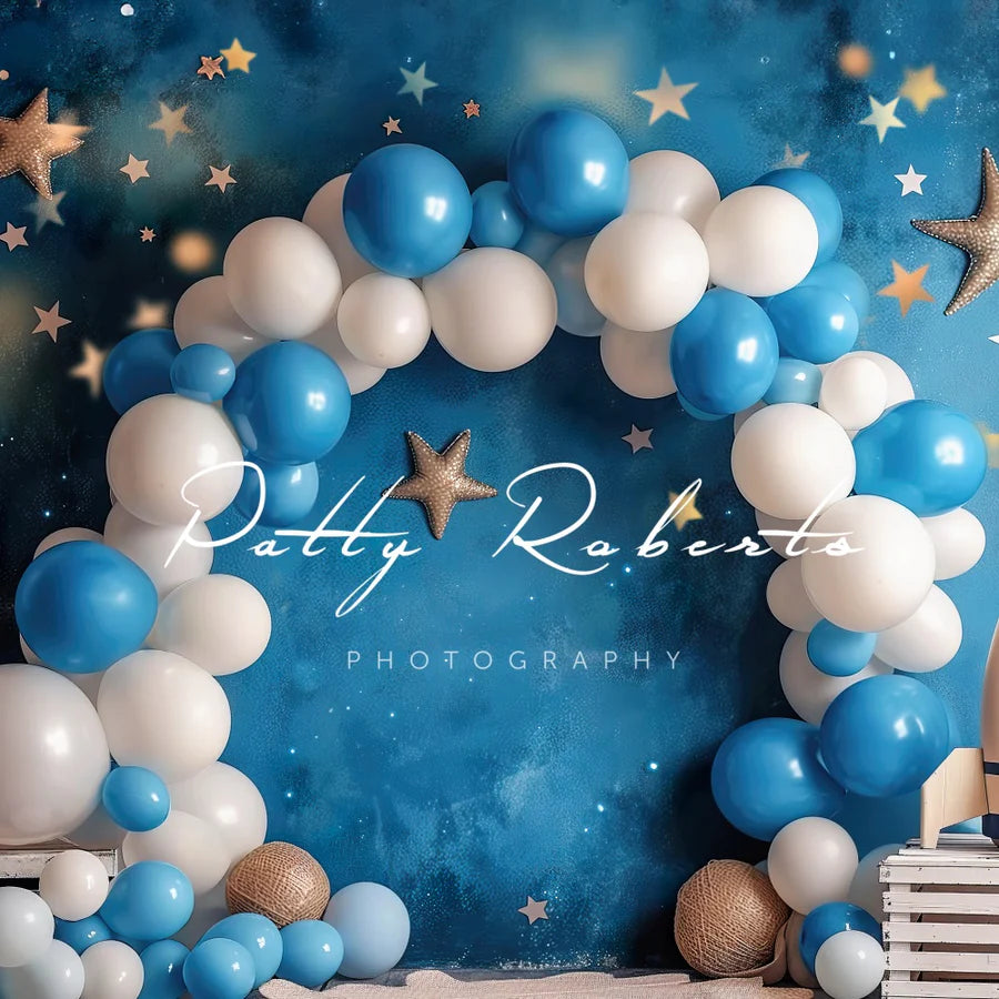 Kate Kosmische Luftballons Smash Hintergrund von Patty Roberts - Kate Backdrop.de