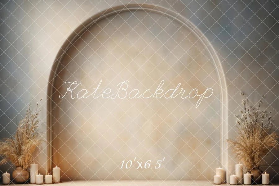 Kate Moderner Stil Boho Candle Arch Wandhintergrund von Emetselch