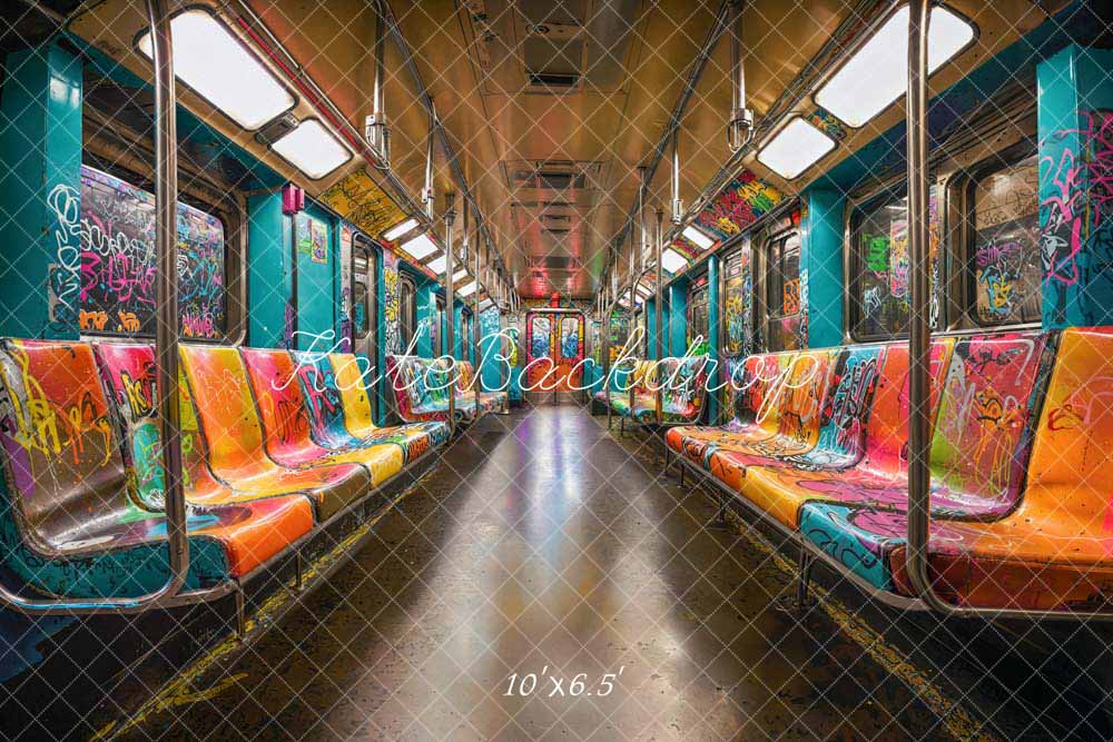 Kate Creative Graffiti U Bahn Hintergrund entworfen von Emetselch - Kate Backdrop.de