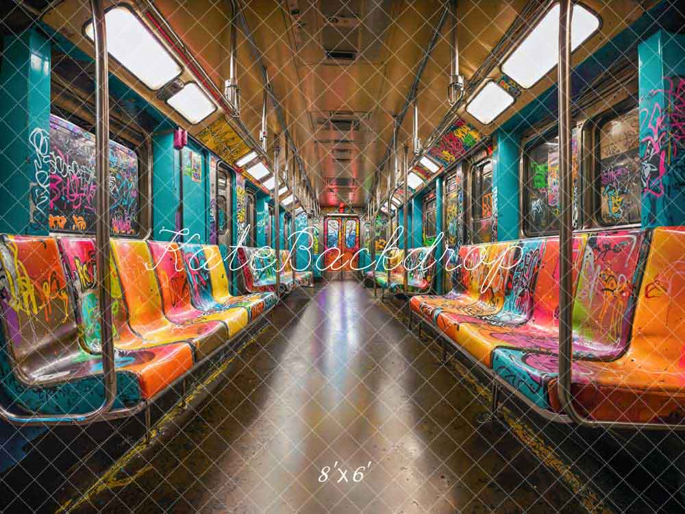 Kate Creative Graffiti U Bahn Hintergrund entworfen von Emetselch - Kate Backdrop.de