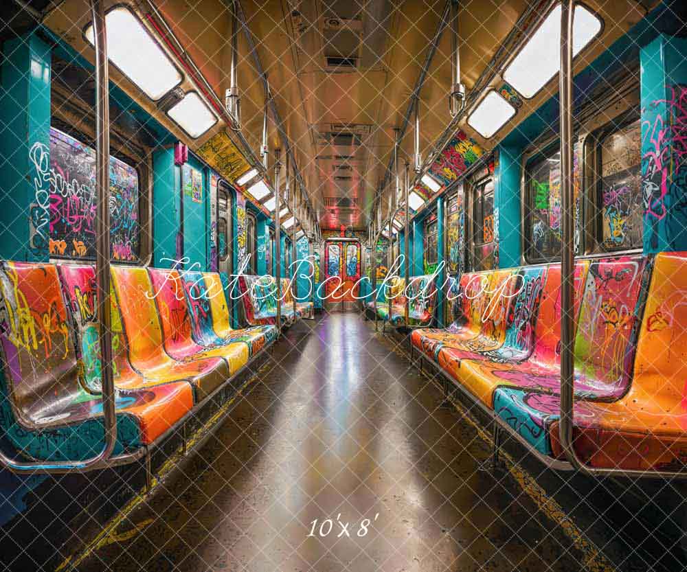 Kate Creative Graffiti U Bahn Hintergrund entworfen von Emetselch - Kate Backdrop.de