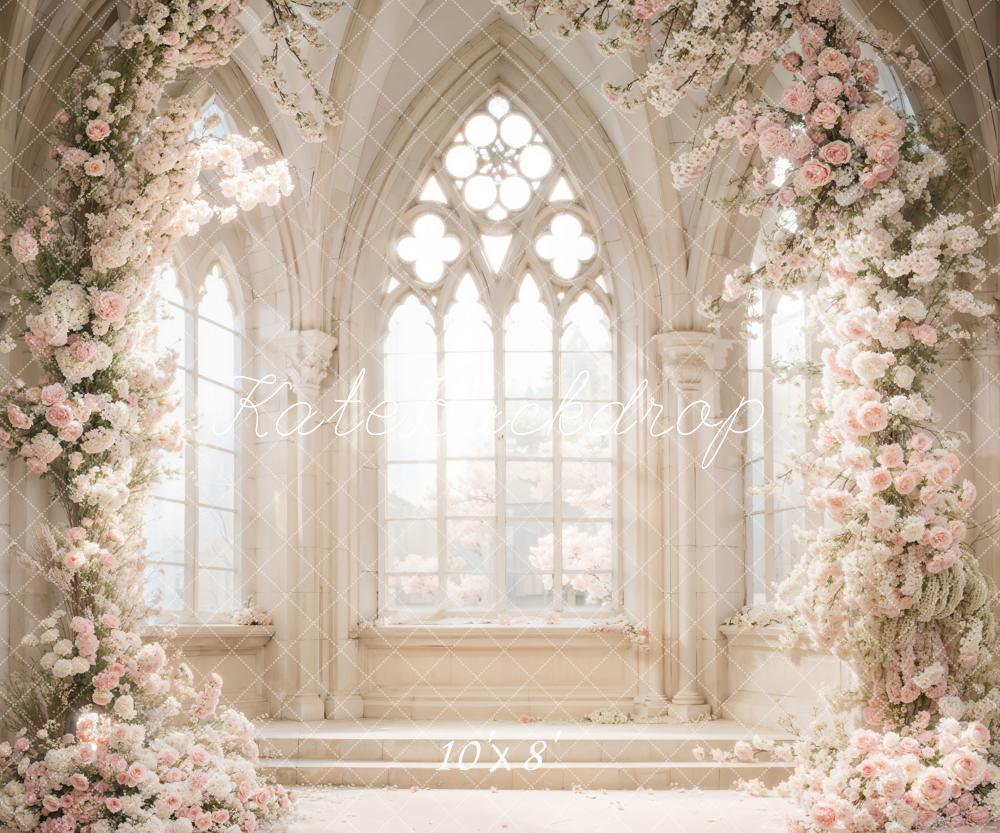 Kate Frühling Weiße Blumen Fenster Zimmer Hintergrund Entworfen von Emetselch - Kate Backdrop.de