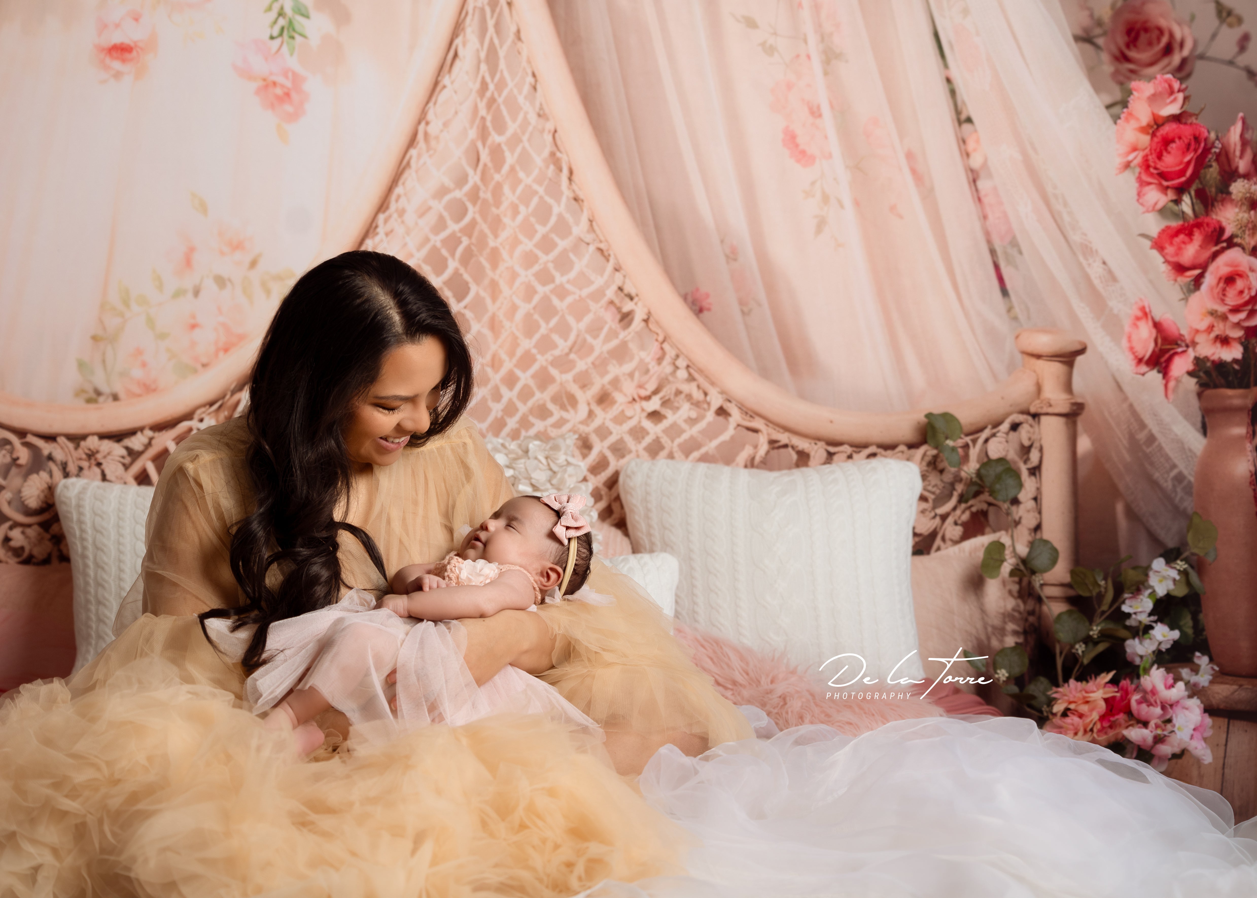 🔥50%OFF-Kate Frühling Blumen Vorhang Bett Hintergrund - Kate Backdrop.de