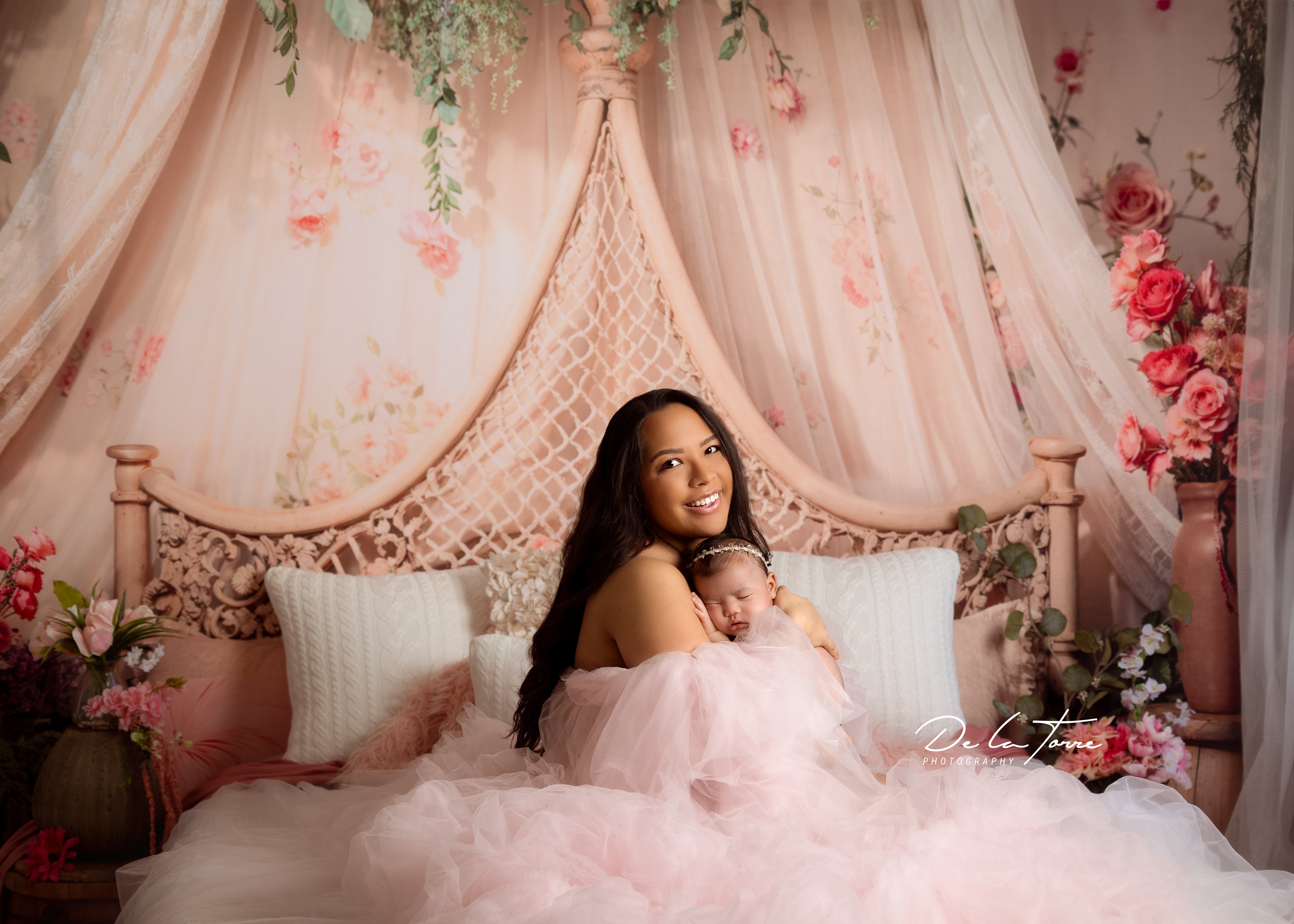 🔥50%OFF-Kate Frühling Blumen Vorhang Bett Hintergrund - Kate Backdrop.de