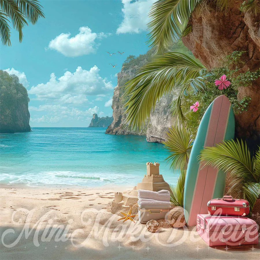 Kate Sommerurlaub Meer Segelboot Hintergrund von Mini MakeBelieve - Kate Backdrop.de