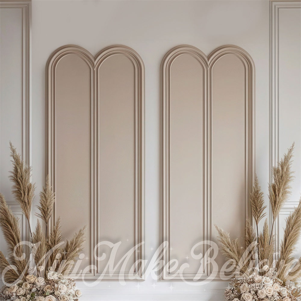 Kate Muttertag Doppelbogen Boho Hintergrund Entworfen von Mini MakeBelieve - Kate Backdrop.de