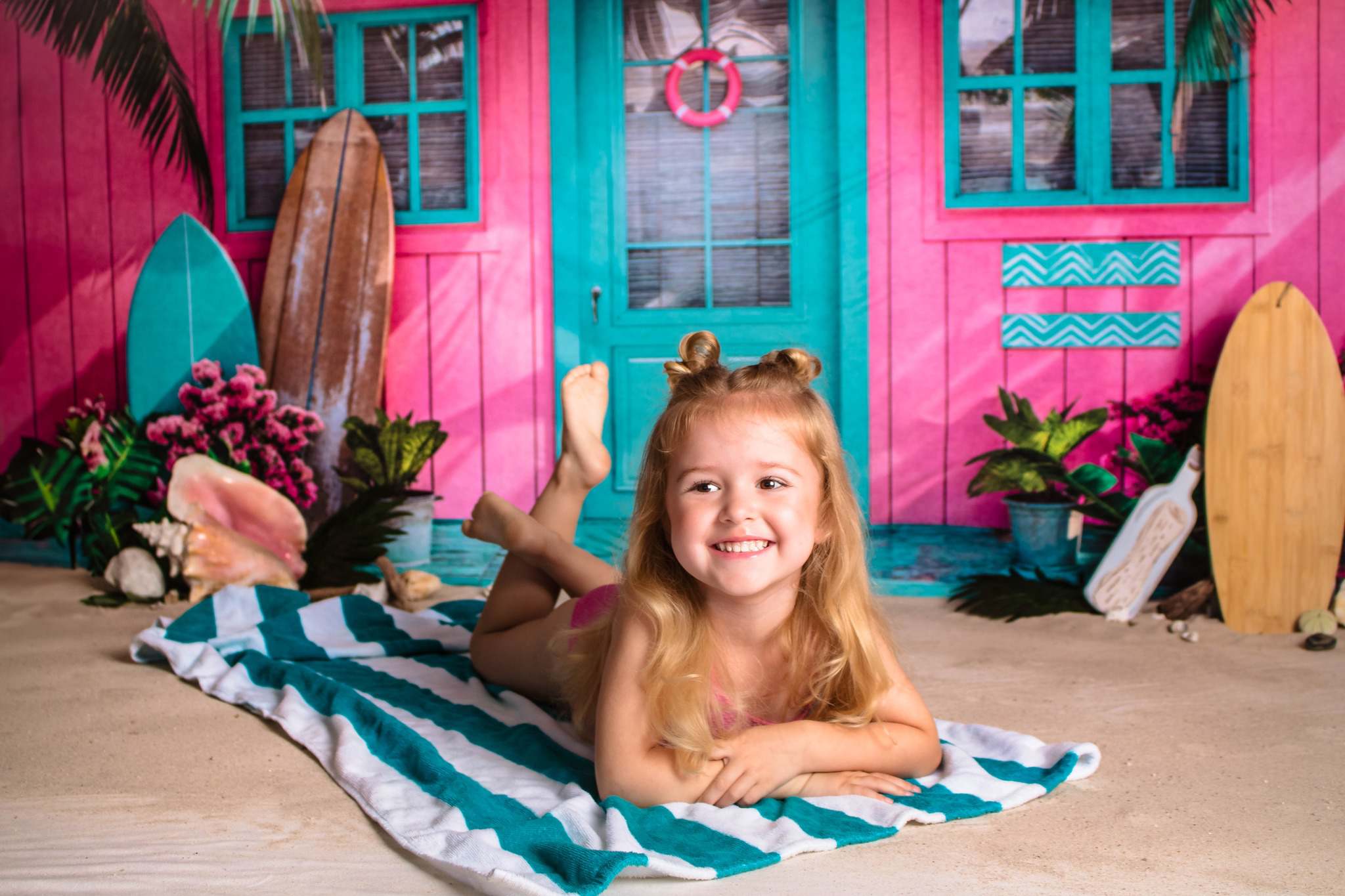 Kate Sommerrosa Hüttenmeer Hintergrund Entworfen von Chain Photography - Kate Backdrop.de